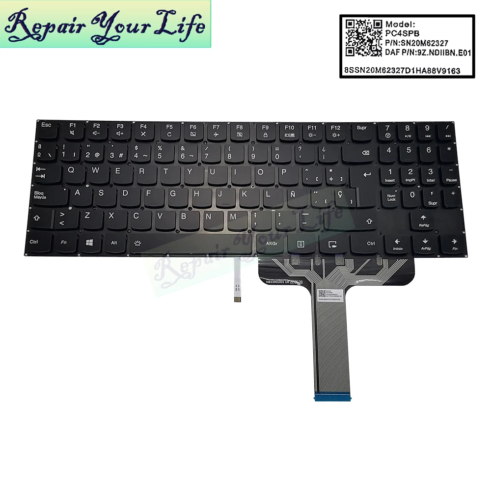 

Y520 UK SP/Spanish Backlit keyboard For Lenovo Legion Y520-15IKBA Y520-15IKBM Y520 R720 Y720-15IKBN Laptop Keyboard fit Latin