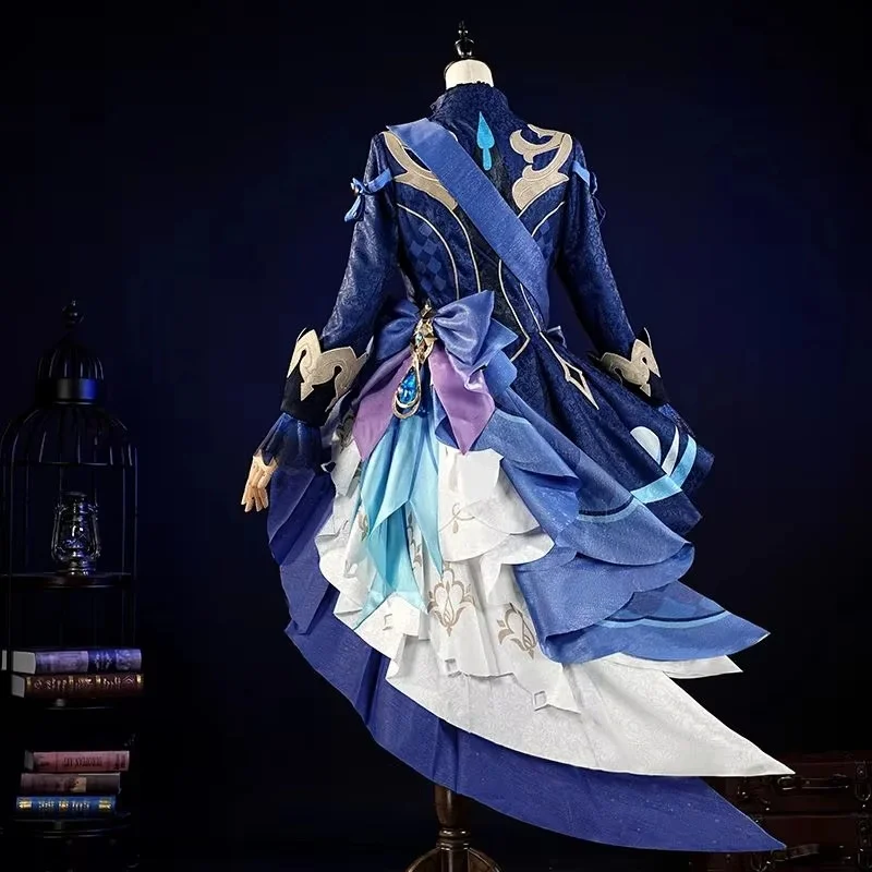 Игровые фигурки героев фильма Genshin костюмы для косплея фурины унисекс