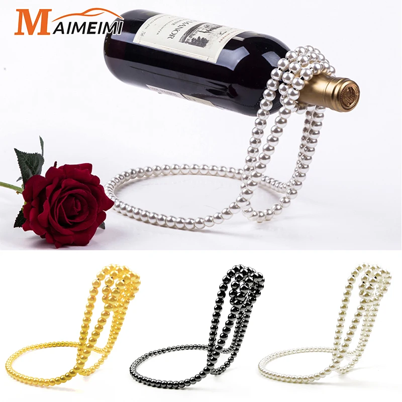 Andralyn новый держатель для бутылок вина с цирконом и бусинами