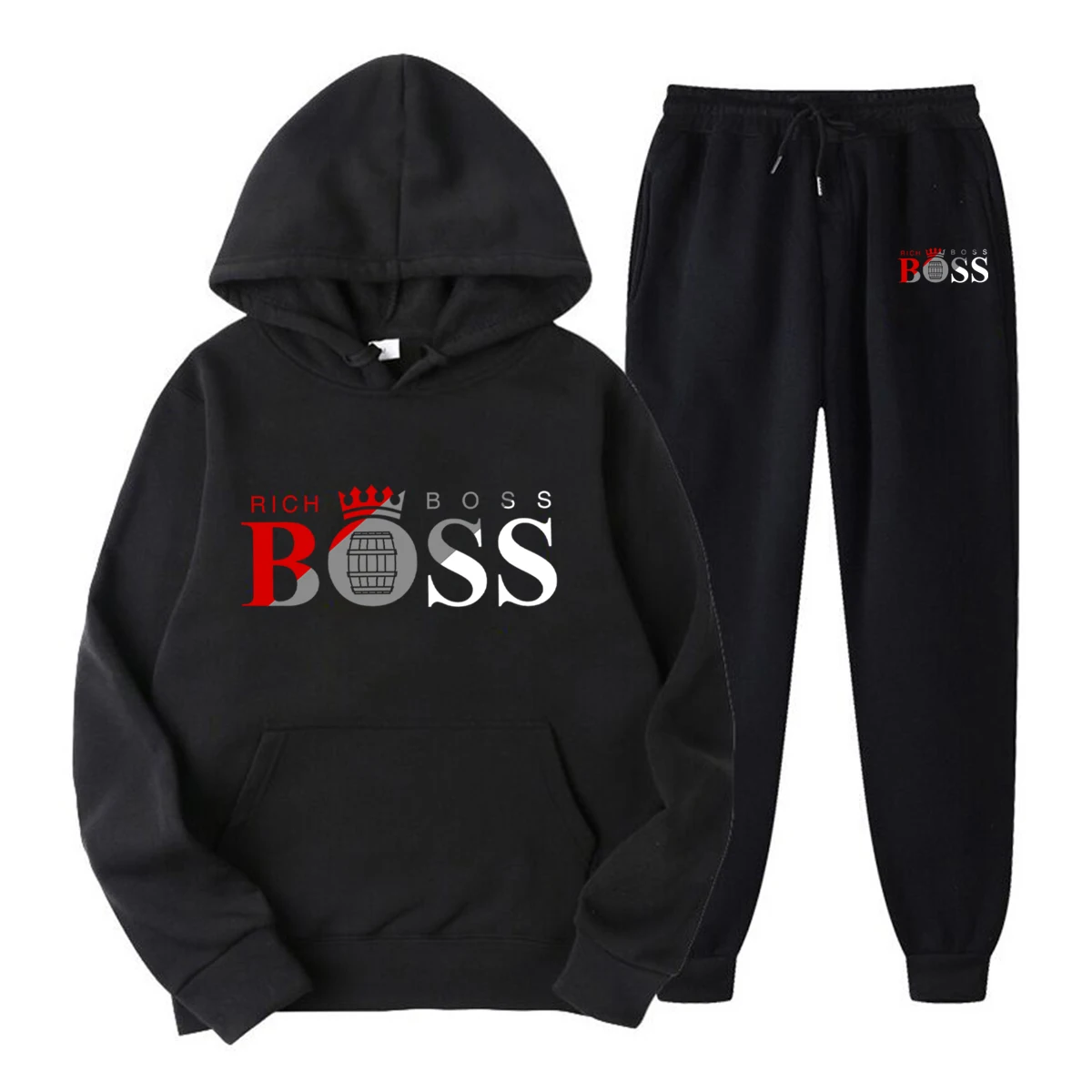 

Костюм спортивный BDSS мужской/женский с капюшоном, Свитшот из чистого хлопка для бега, уличная одежда оверсайз, на осень/зиму