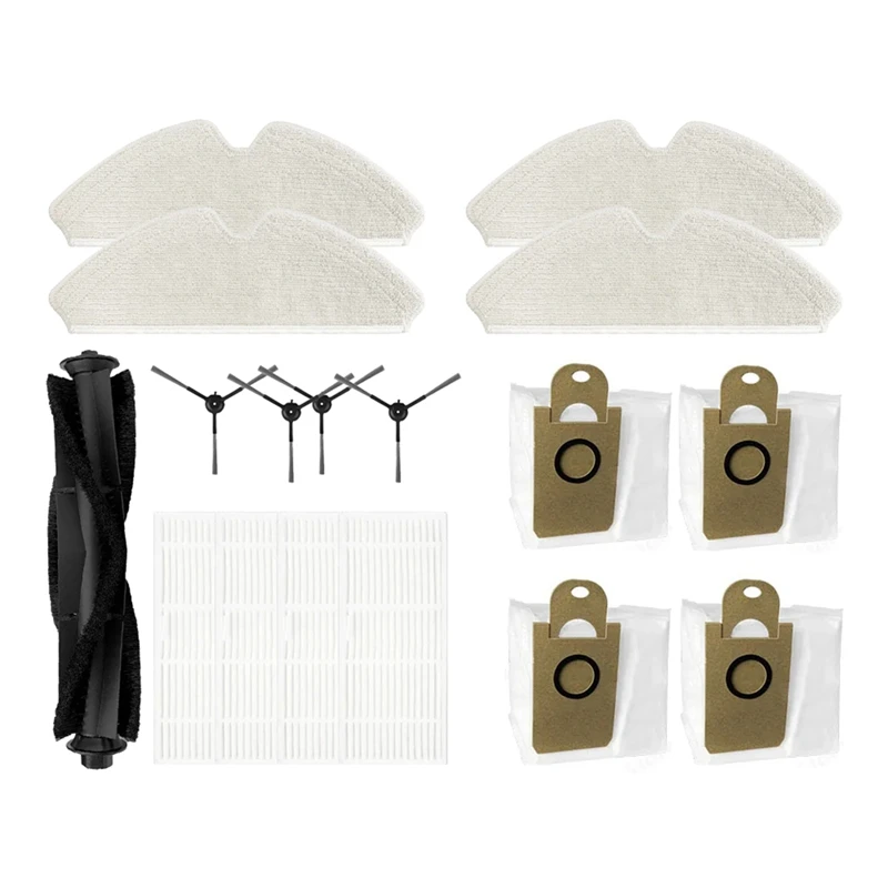 For Inic I9 / Proscenic M7 Pro Honiture Q6 Lenovo T1S Spare Replacement Parts Accessories Brush Filter Mop Dust Bag