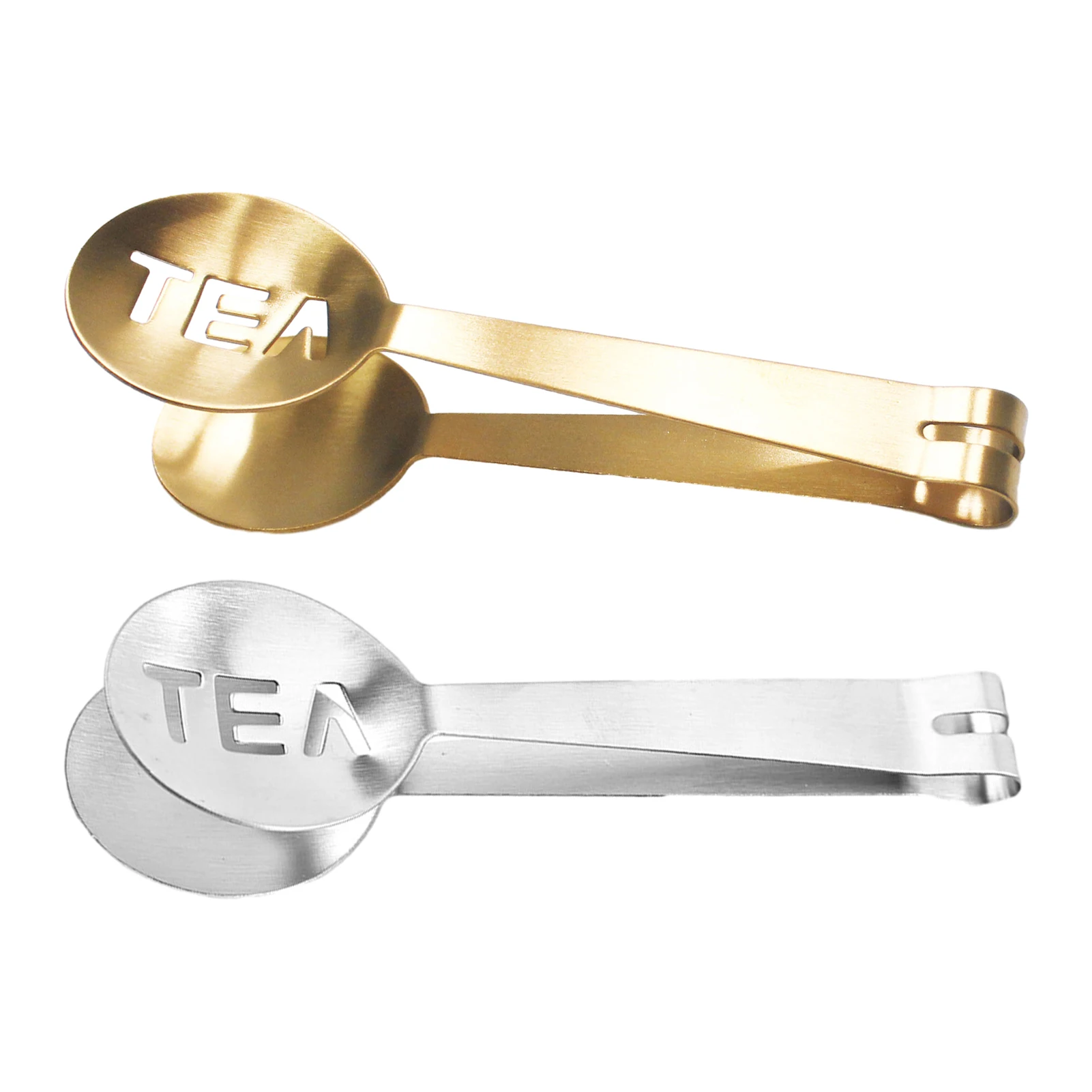 

2pcs Oval Sugar Ice Cube High Hardness Multipurpose Tea Bag Squeezer Stainless Steel Kitchen Tool Lemon Slice Anti Scald