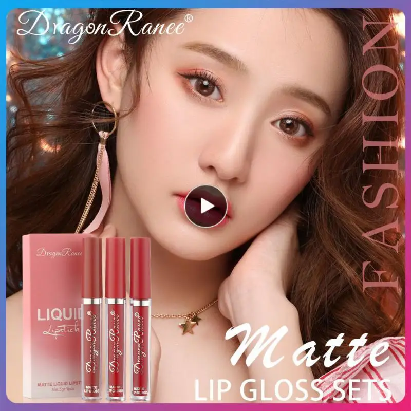 

/Набор, жидкая глазурь для губ, стойкий Блестящий ТИНТ, жидкий бриллиантовый тинт для губ, косметический набор TSLM1