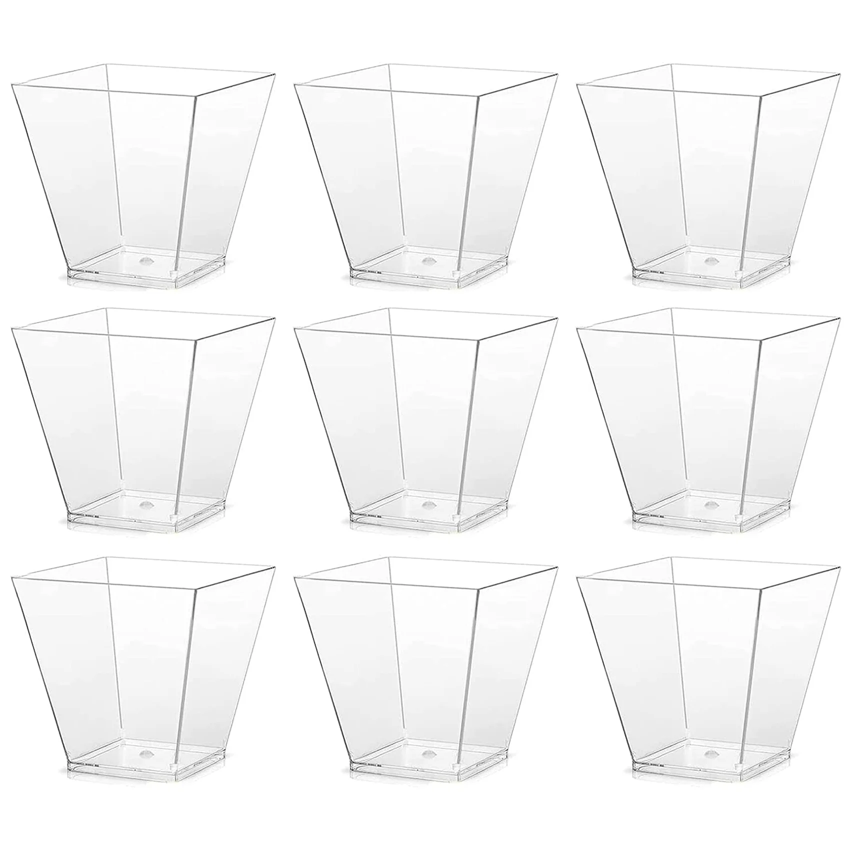 

Прозрачные многоразовые чашки для десертов, чашка для десертов, чаши для десертов, для мусса, крема, закусок