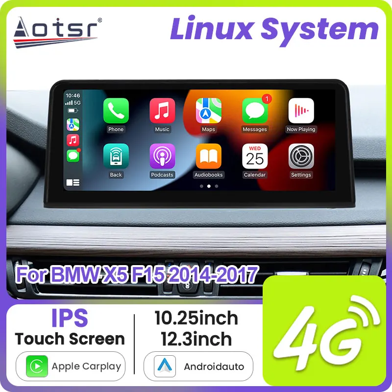 12 3/10 25 дюймов 1920*720 система Linux для BMW X5 F15 2014-2017 NBT сенсорный экран Carplay