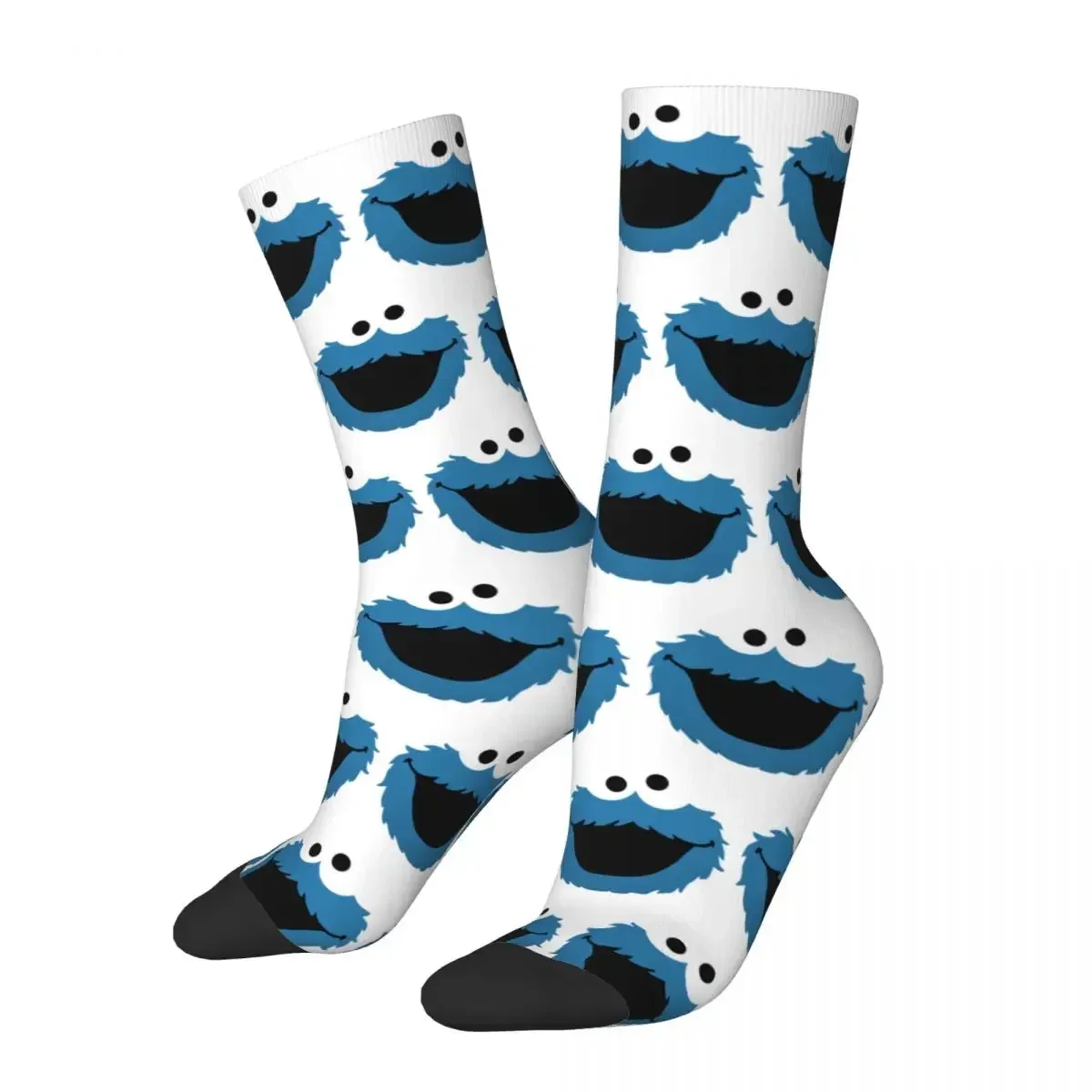 Носки Cookie Monster в стиле Харадзюку супер мягкие чулки всесезонные длинные носки