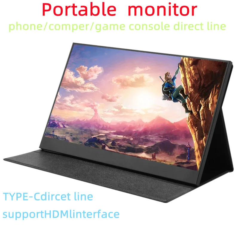 13.3inch 4K Portable Monitor USB-C Type-c HDMI-compatible Computer Monitor for ps4 Switch Xbox one Laptop phone Respberry