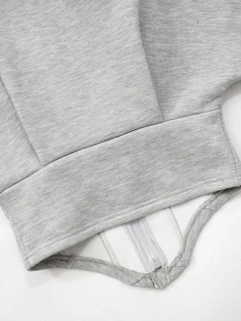 Модные осенние толстовки на молнии 2024 Осенние укороченные топы с длинным рукавом