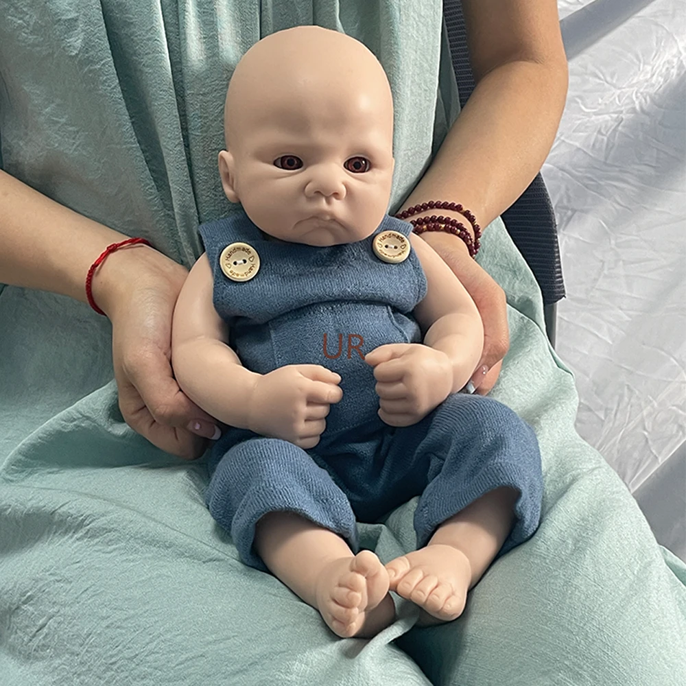 16 &quotнеобработанная DIY 100% полностью силиконовая кукла Reborn для маленьких