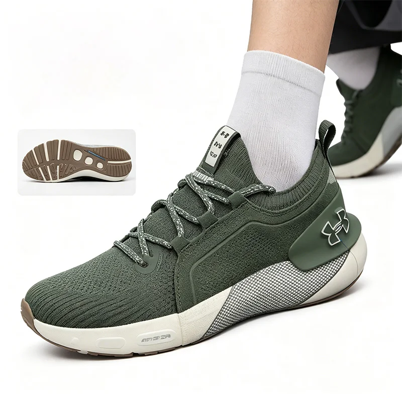 Фото Новые мужские низкие кроссовки Under Armour для бега, занятий спортом на открытом воздухе, тренировок и фитнеса, дышащие повседневные кроссовки 3026651-300 №5