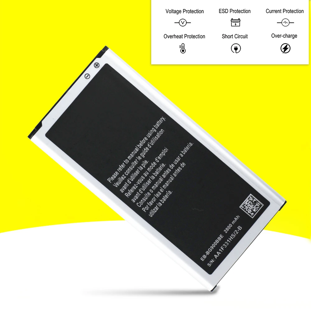 Фото Новый аккумулятор EB-BG900BBE для телефона Samsung Galaxy S5 GT-I9600 SM-G900F G900H G900M G900A G900T EB-BG900BBU. №5