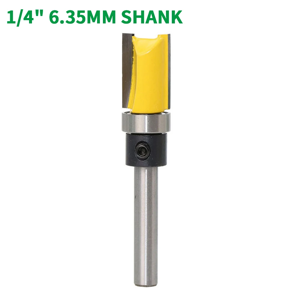 

1PC 1/4" 6.35MM Shank Milling Cutter Wood Carving Edge Trimmer Router Bit Woodworking Milling Cutter Router Bit For Cutting Tool
