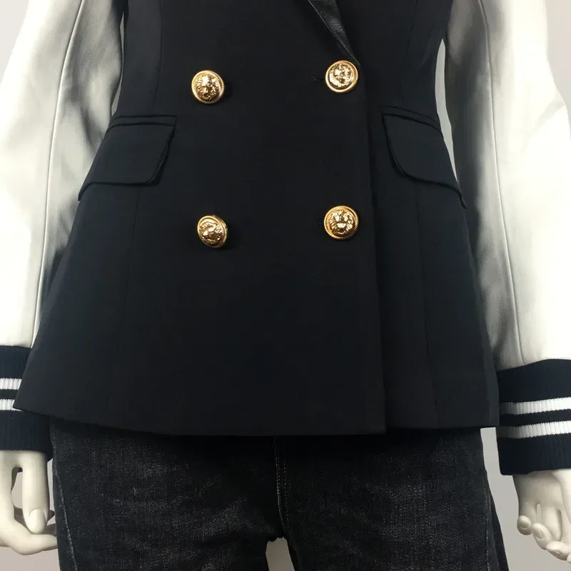 Высокое качество большие размеры 2024 осенне-зимний женский пиджак пальто с