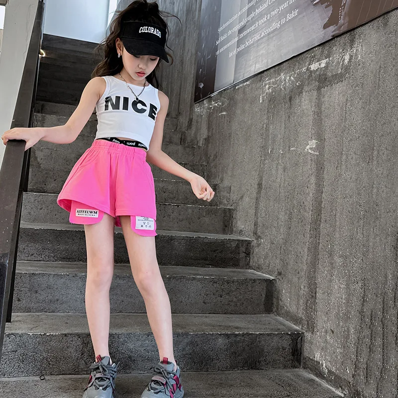 Летняя коллекция 2024 года повседневный жилет с надписью для девочек + модные