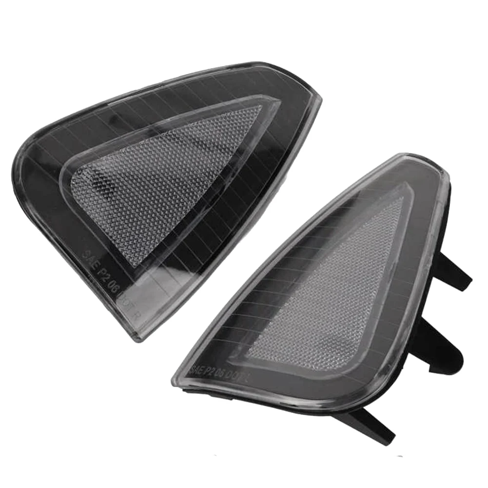 2 Pcs Front Turn Signal Light Cover 4806218AD Side Marker Lamp Cover for -Dodge Charger LX SRT8 2006 2007 2008 2009 2010