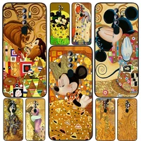 disney mickey mouse art for oppo find x5 x3 x2 neo lite a74 a76 a72 a55 a54s a53 a53s a16s a16 a9 a5 5g black phone case