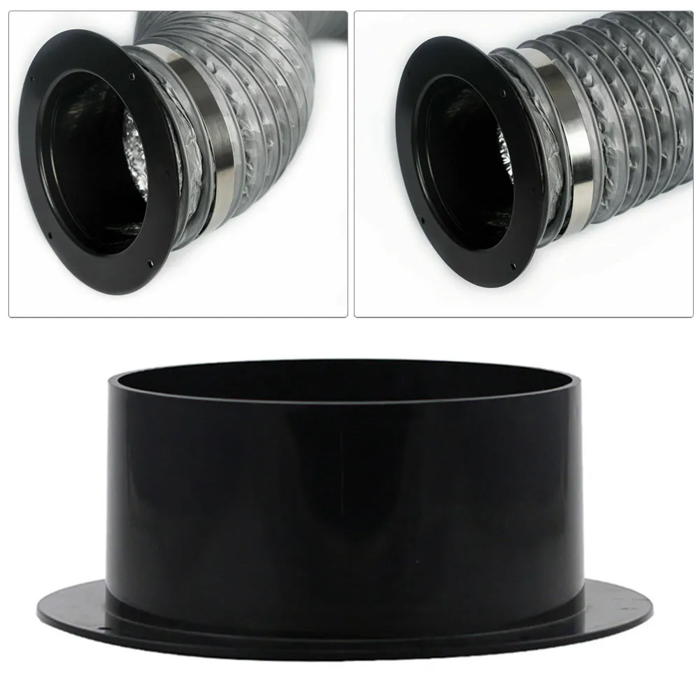 ABS Straight Pipe Flange Ventilation Ducting Exhaust Pipe Connectors Air Outlet Exhaust Outlet Air Pipe Connector 100/125/150mm