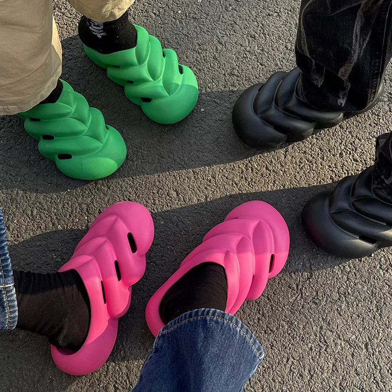 Women Platform Slippers Home Summer Shoes Women's Sandals One-piece EVA Close Toe Lovers Indoor Slipper Female Male Beach Slides