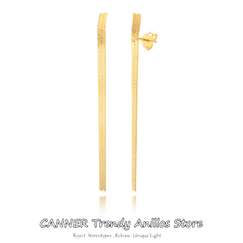 

Женские длинные висячие серьги из стерлингового серебра 925 пробы, Серьги-кисточки золотого и серебряного цвета для пирсинга, модные ювелирн...