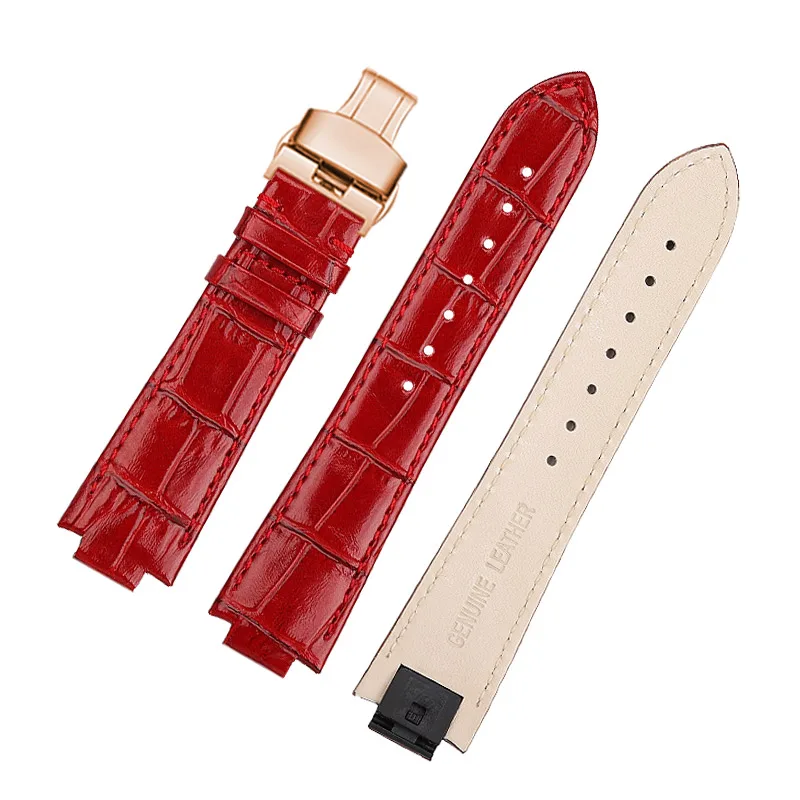 For Louis Vuitton Tambour Cowhide Watchband Lv Quick Release Genuine Leather Watch Strap 18-10mm 21-12mm Men women Metal buckle