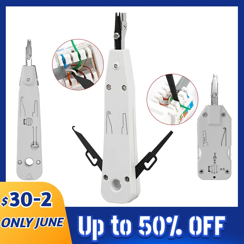 

Krone RJ45 Crimper Professional Lsa-plus Telecom Phone Wire Cable RJ11 Optical Punch Down Crimping Tool Network Kit
