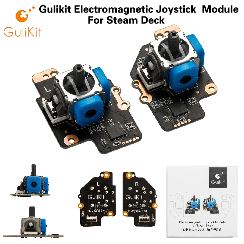 

Gulikit Electromagnetic Joystick for Steam Deck Module Patented No Drifting Joystick Design for Repair Replacement