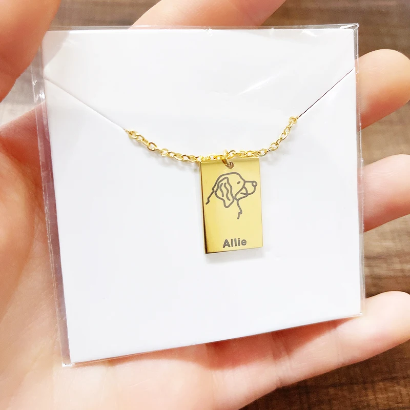 Оригинальный портрет для домашних питомцев ожерельлье мам и девушек