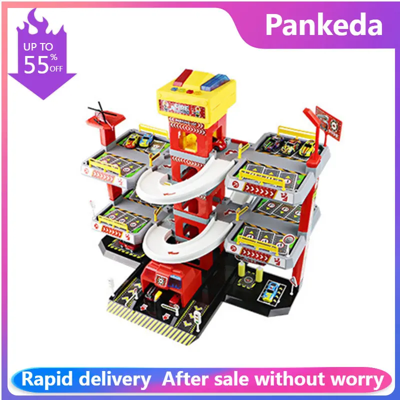 

Electric Rail Car Building Parking Lot Adventure Racing Rail Car Children Brain Mechanical Interactive Rail Cars Birthday toy