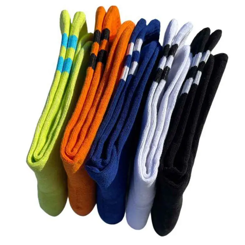 Basketball Ball Basketball Running Sock Men's  Women's Medium Sleeve Sock Thickened Sports Sweat-absorbing Durable High Top Feet