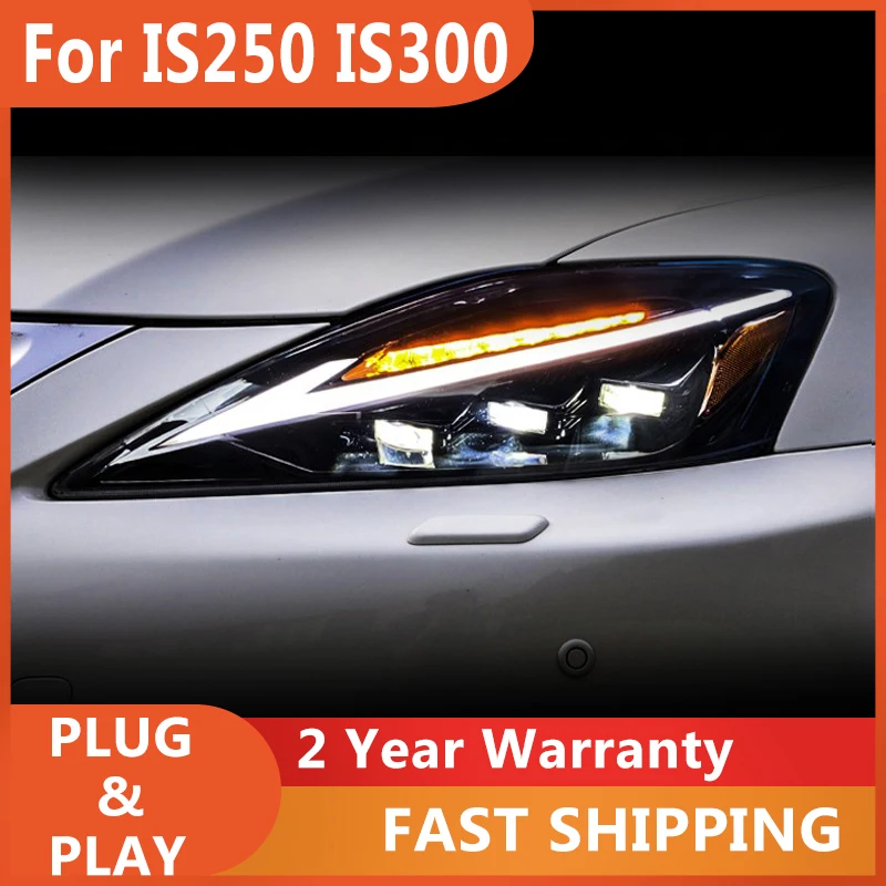 

ALL LED Head Lamps Audi Lexus IS250 IS300 2006-2012 LED Daytime Running Light LED Dynamic Turn Signal Light Assembly