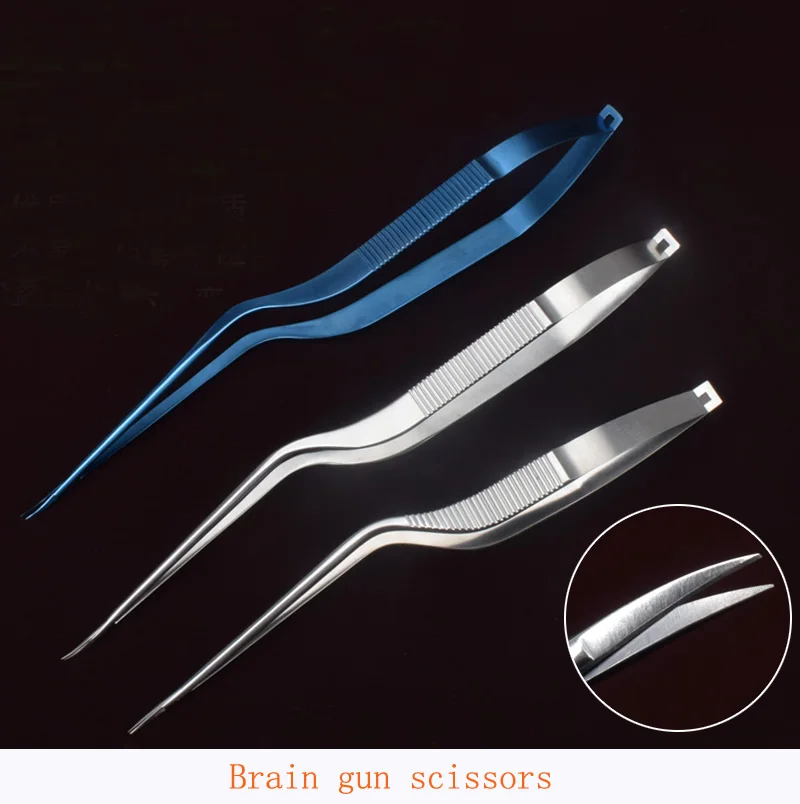 

Brain scissors corneal scissors surgical scissors gun-shaped scissors surgical tools stainless steel medical scissors