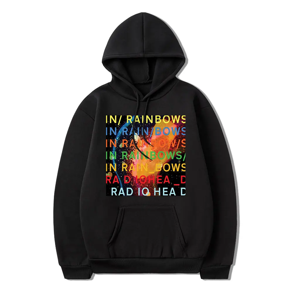 

Vintage Rock Band Radiohead Hoodie Music Album In Rainbows Graphic Sweatshirt Men's Hip Hop Streetwear Gothic Oversize Hoodies