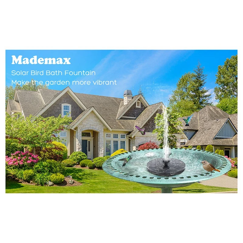 Плавающий фонтанный насос на солнечных батареях для птичьих ванн 3 5 Вт с 6