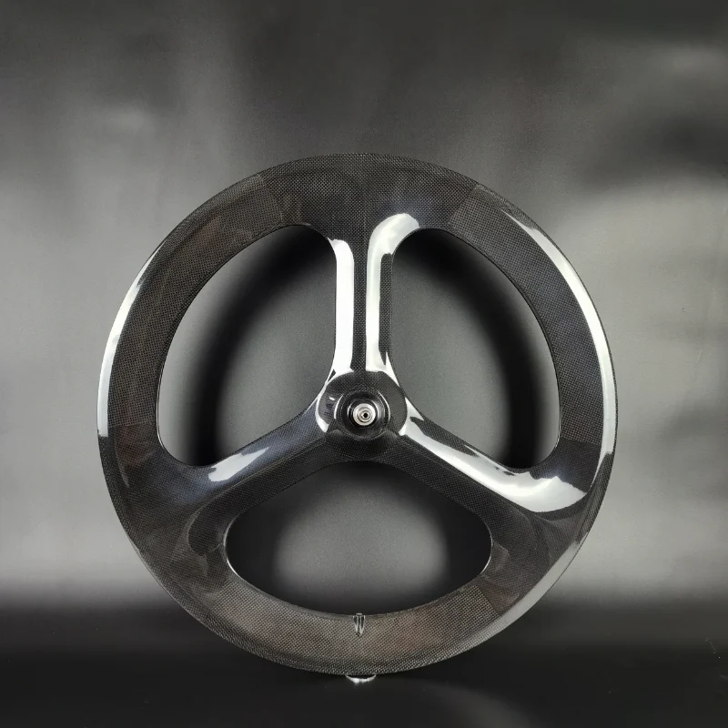 

700C Full Carbon Wheels Front 3-spokes Rear 88mm Track Road Wheelset Holes Carbon Bicycle Wheels Bike Accessorie WRXYH