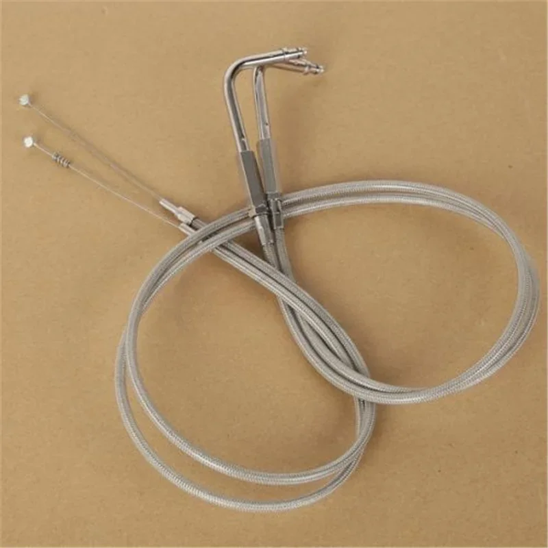 Детали для мотоцикла 39 дюймов 100 см трос дроссельной заслонки из нержавеющей