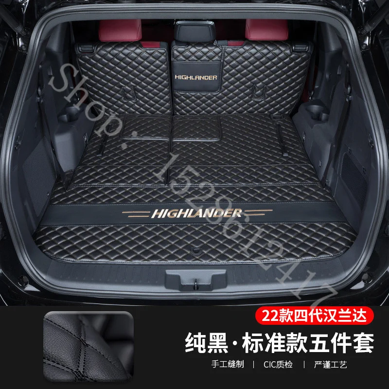 

7 Seats Special trunk mats cargo liner boot carpets for Highlander styling For Toyota Highlander Kluger XU70 2022 2023