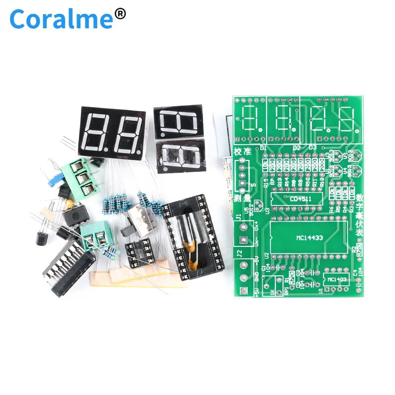 Цифровой милливольтметр печатная плата DIY Kit 5V AD преобразование сварочный