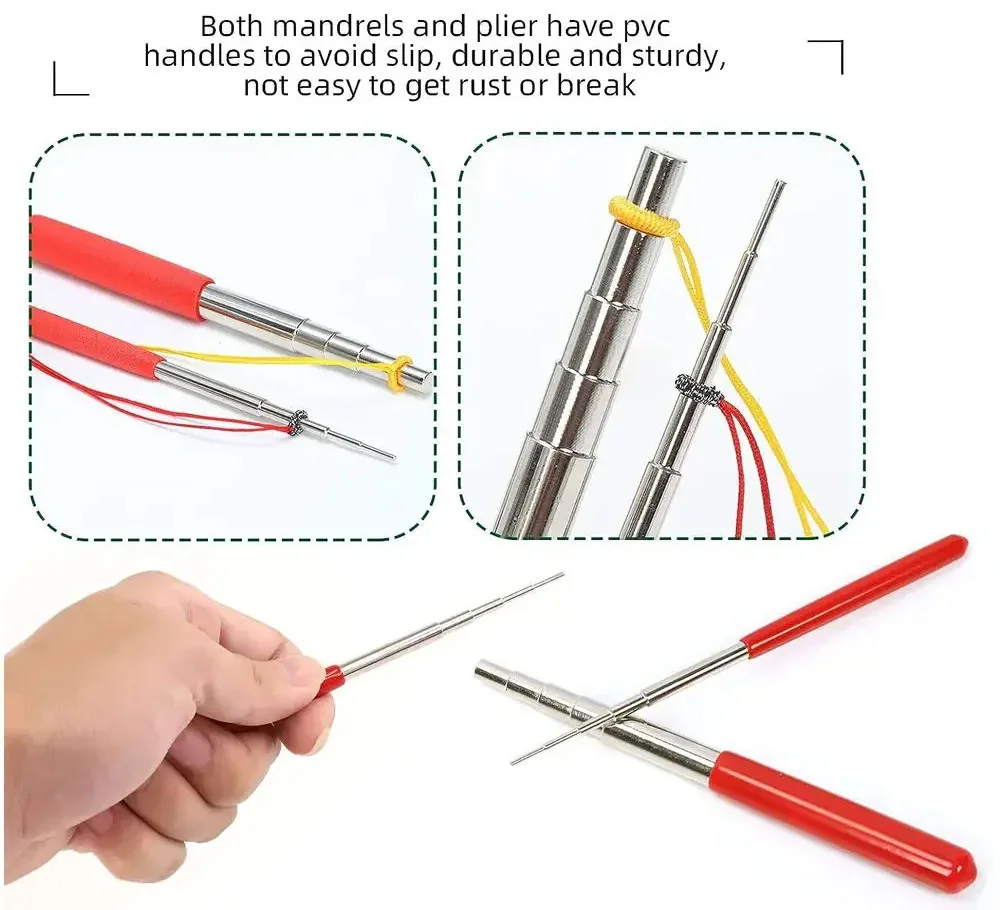 8 шт. набор инструментов для завивки проводов включает 2 шпинделя 6 в 1 Клещи