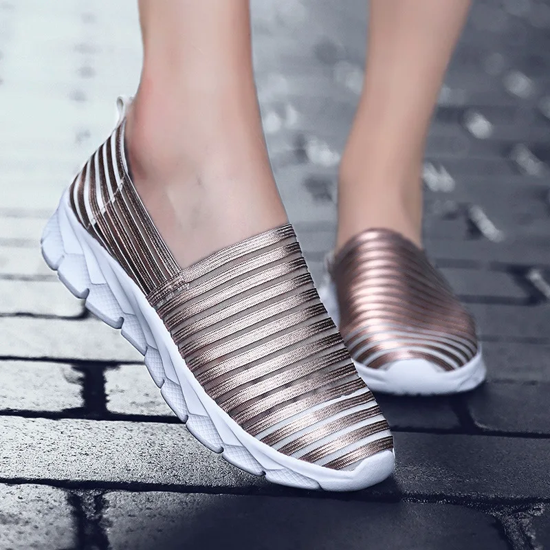 

Женские сетчатые кроссовки, легкие дышащие кроссовки с вулканизированной подошвой, повседневная обувь для ленивых, 2023