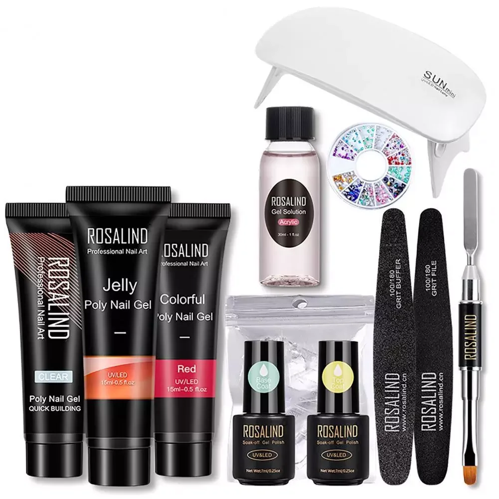 

NEW2023 Nail Polishing Gel Set Quick Building DIY ABS Multipurpose Manicure Extension Gel for Beauty