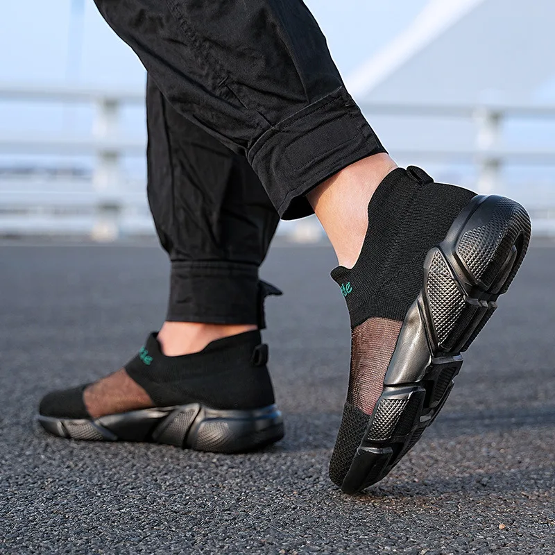 Summer Hot Colour Sock Sneakers Men Lightweight Breathable Men's Running Shoes Size 35-47 Chunky Couple Shoes tenis masculino