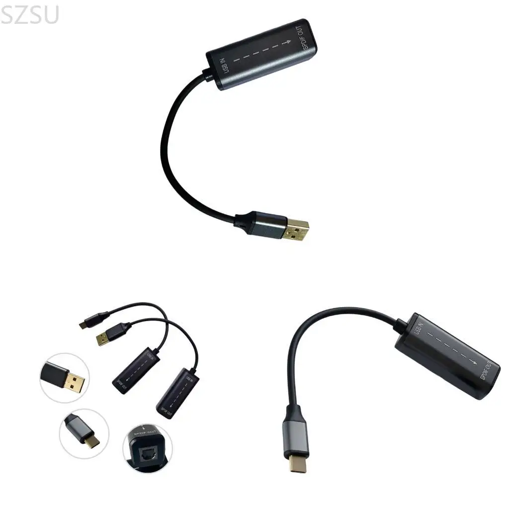 Фото SZSU Type C/USB к оптическому переходному кабелю SPDIF для домашнего кинотеатра и звуковых систем №1