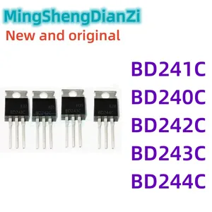 10PCS BD241C ZU-220 BD241 TO220 241C BD240C BD240 BD242C BD242 BD243C BD243 BD244C BD244