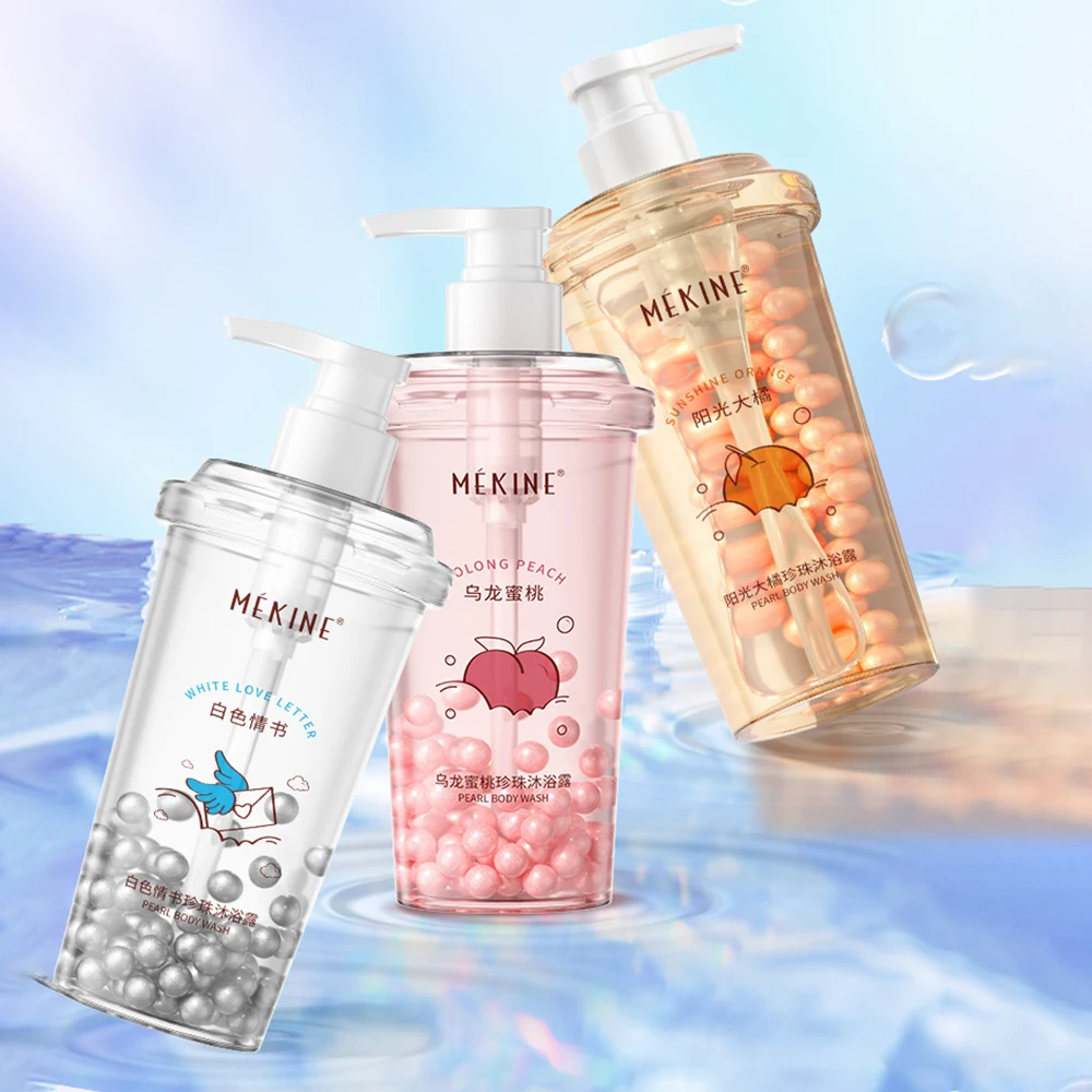 

Peach Nicotinamide Pearl Body Bath Improve Dry Dull Gentle Deep Cleaning Pore Acne Skin Care Moisturizing Body Care Shower Gels