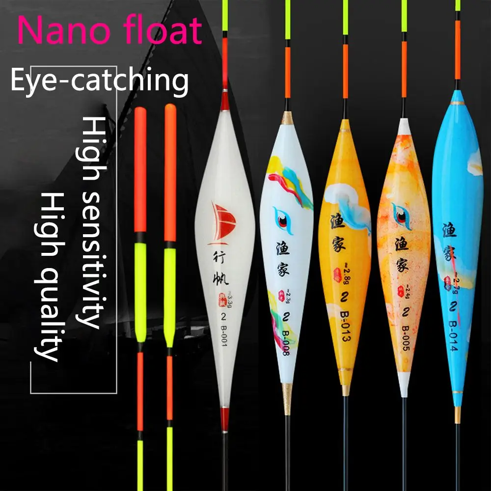 

High Quality Long Shot Anti-wind and waves Accessories Fishing Float Tail Soft Feet Vertical Float Fishing Tools