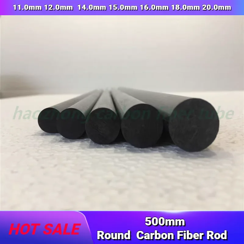 

Carbon Fiber Rods od 11.0mm 12.0mm 14.0mm 15.0mm 16.0mm 18.0mm 20.0mm Black length 500mm suit for RC Model
