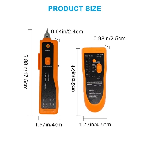 RJ11 RJ45 Щипцы Cat5 Cat6 Тестер сетевого кабеля локальной сети Трекер телефонных проводов Доступны три цвета тестер кабеля