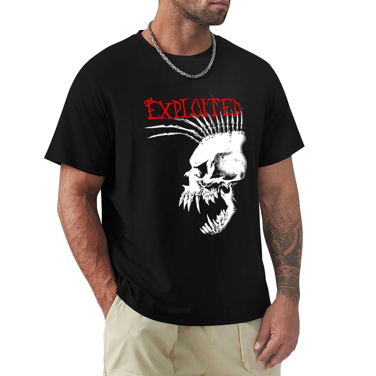 Фото Панк-эксплуатация >   Изучите модные дизайны - футболка группы The Exploited, спортивная футболка с технологией Dry Fit. №1