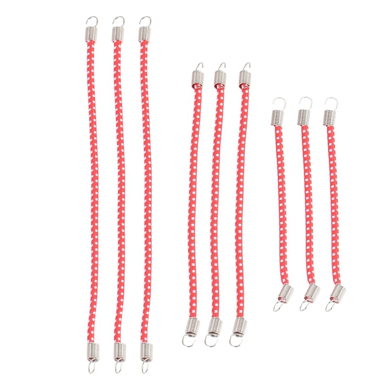 

9 шт. багажник на крышу автомобиля RC, нейлоновый эластичный шнур для 1/10 RC Crawler Car TRAXXAS TRX4 AXIAL SCX10, декоративные детали