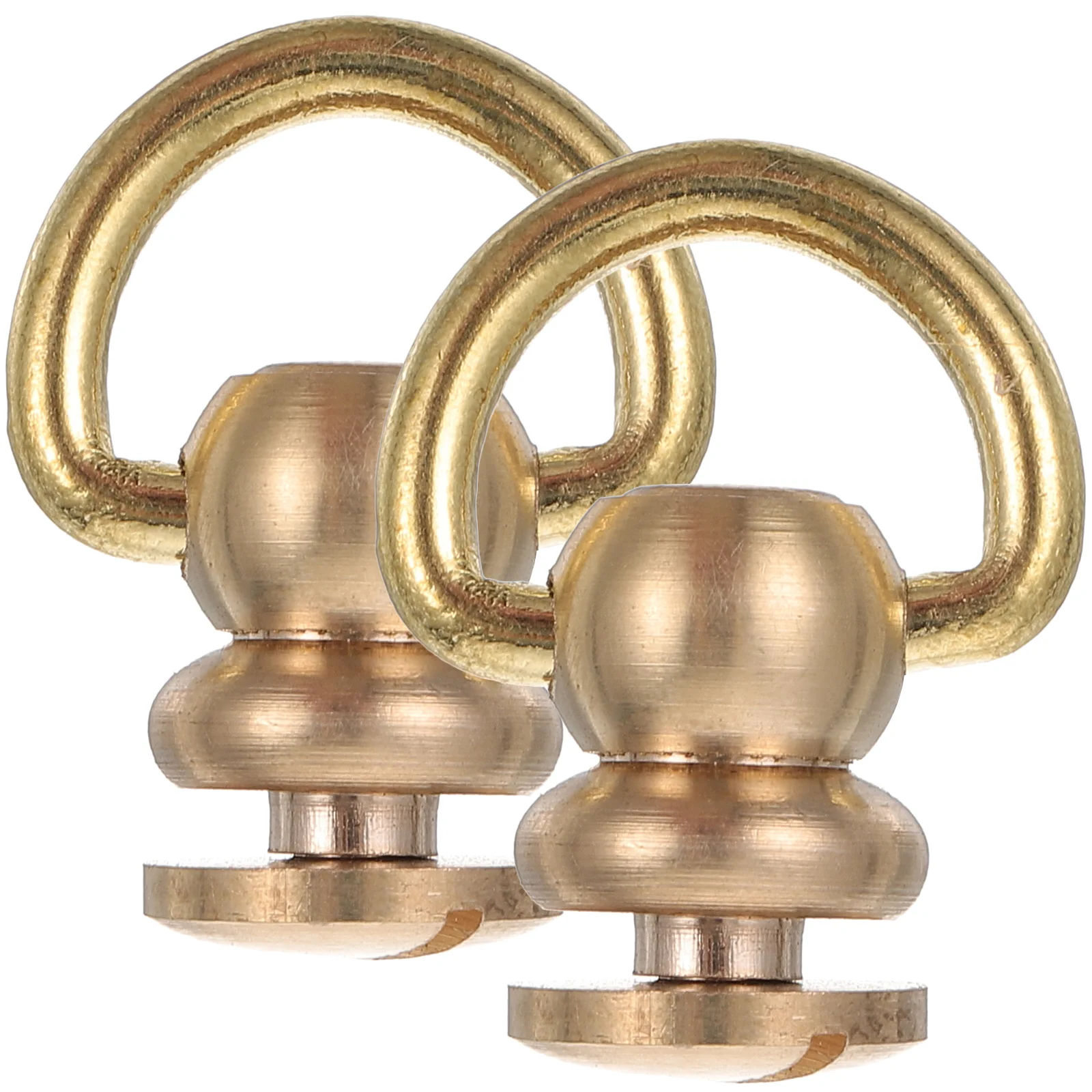 

2Pcs D Rings for Purse Metal Rivet Studs Screw Back Rivets Purse Backpack Metal D Ring Buckles